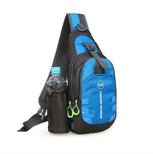 Blue outdoor waterproof chestbag